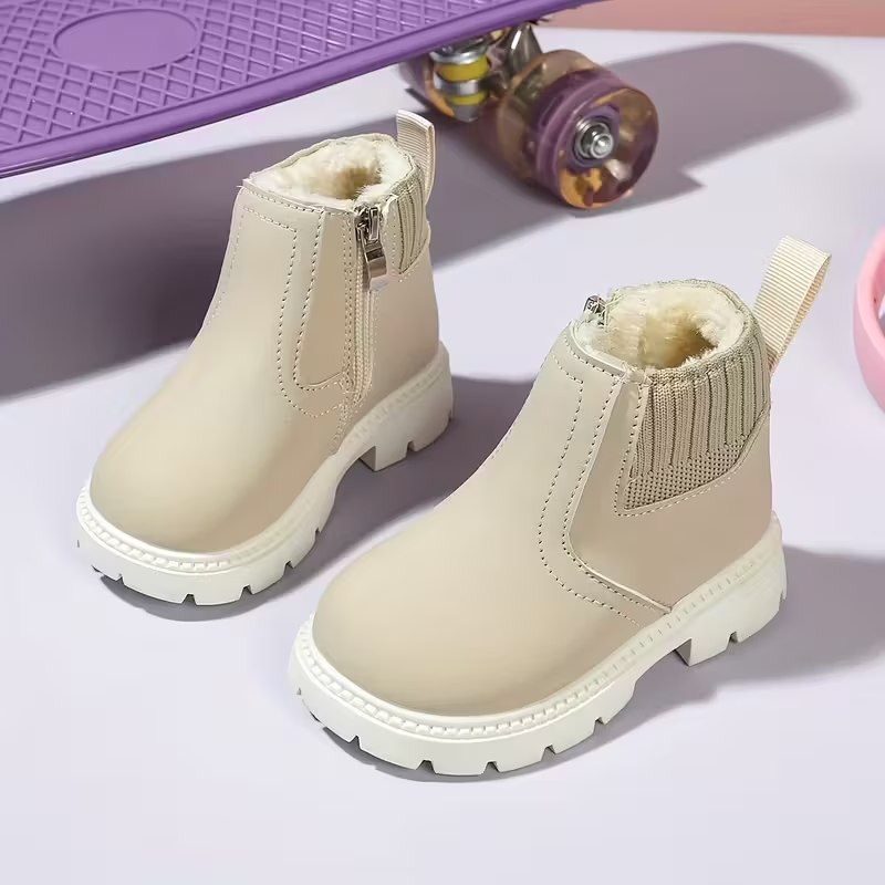 子供用裏地付きガールズスノーブーツ