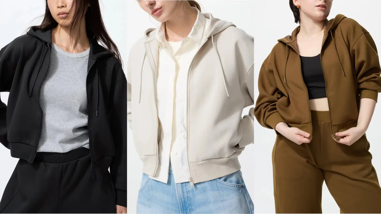 ユニクロドライスウェットフルジップパーカ