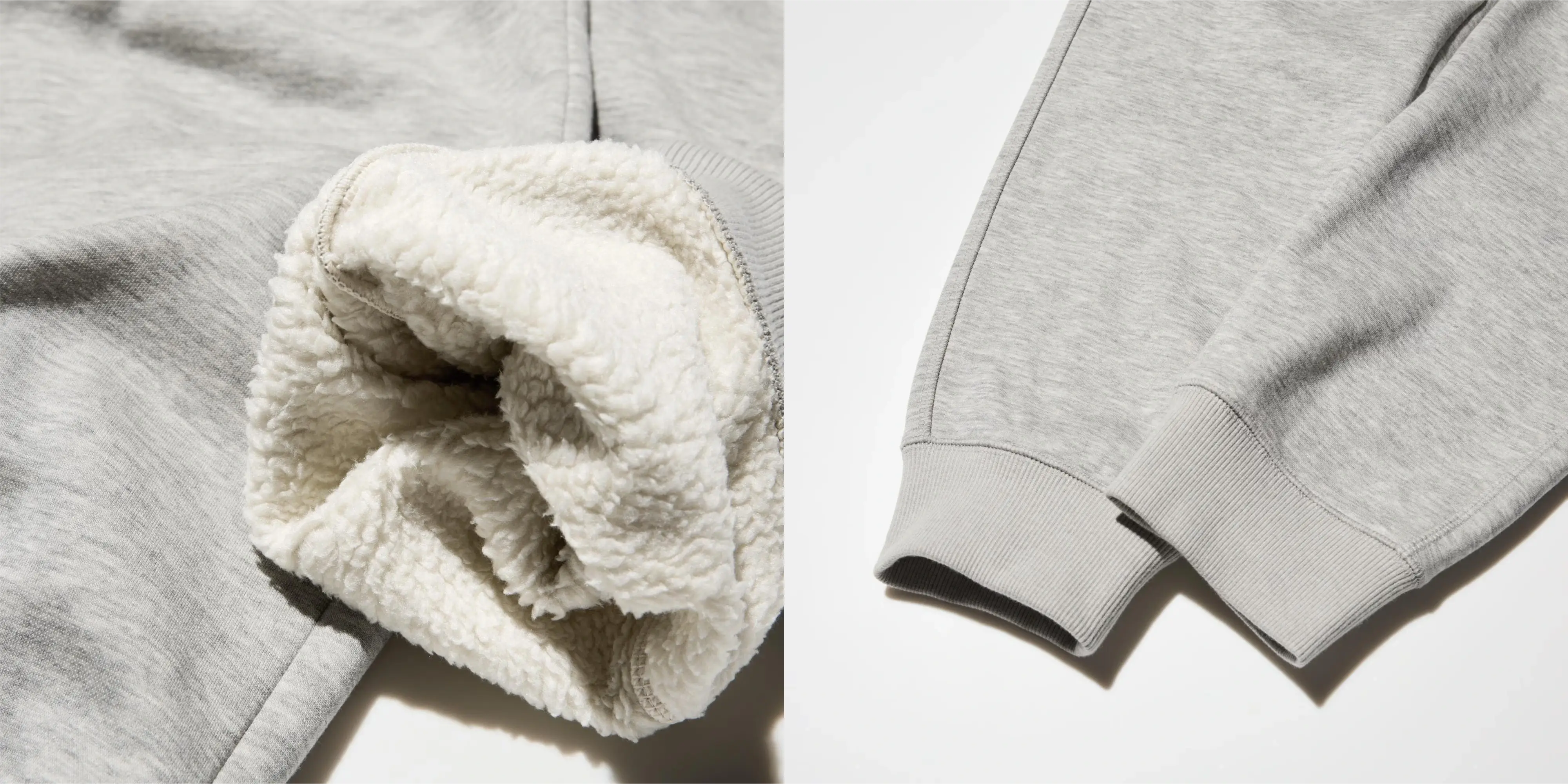 ユニクロヒートテックボアスウェットパンツディティール