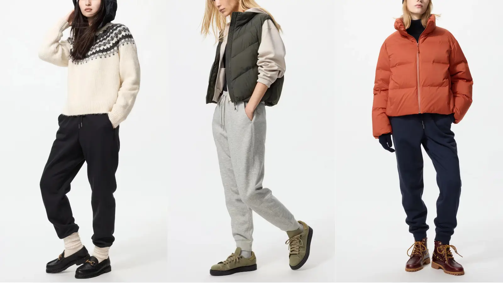 ユニクロヒートテックボアスウェットパンツ