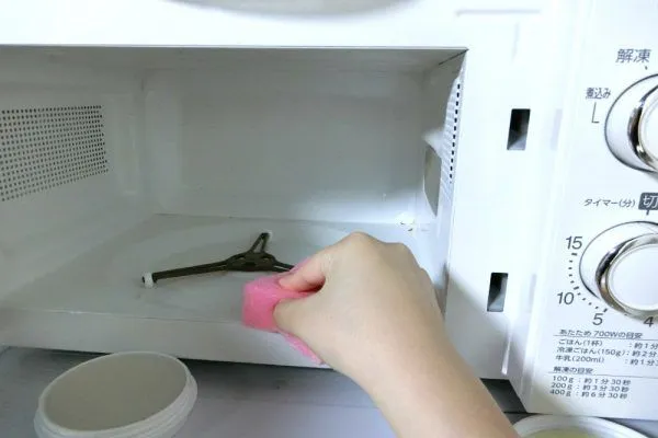 電子レンジ掃除