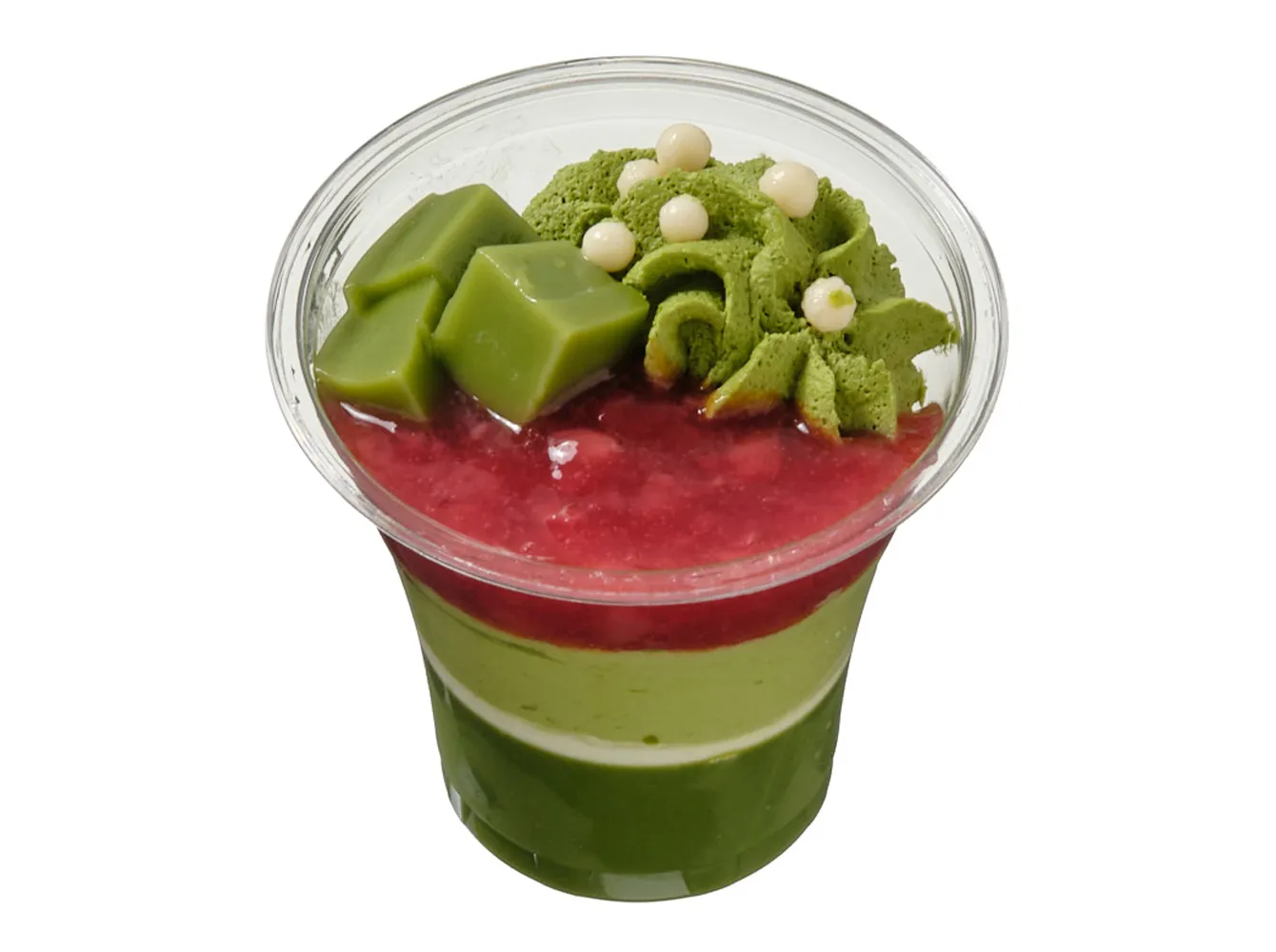宇治抹茶といちごのパフェ