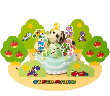 ヨッシーカラフル31デコケーキ