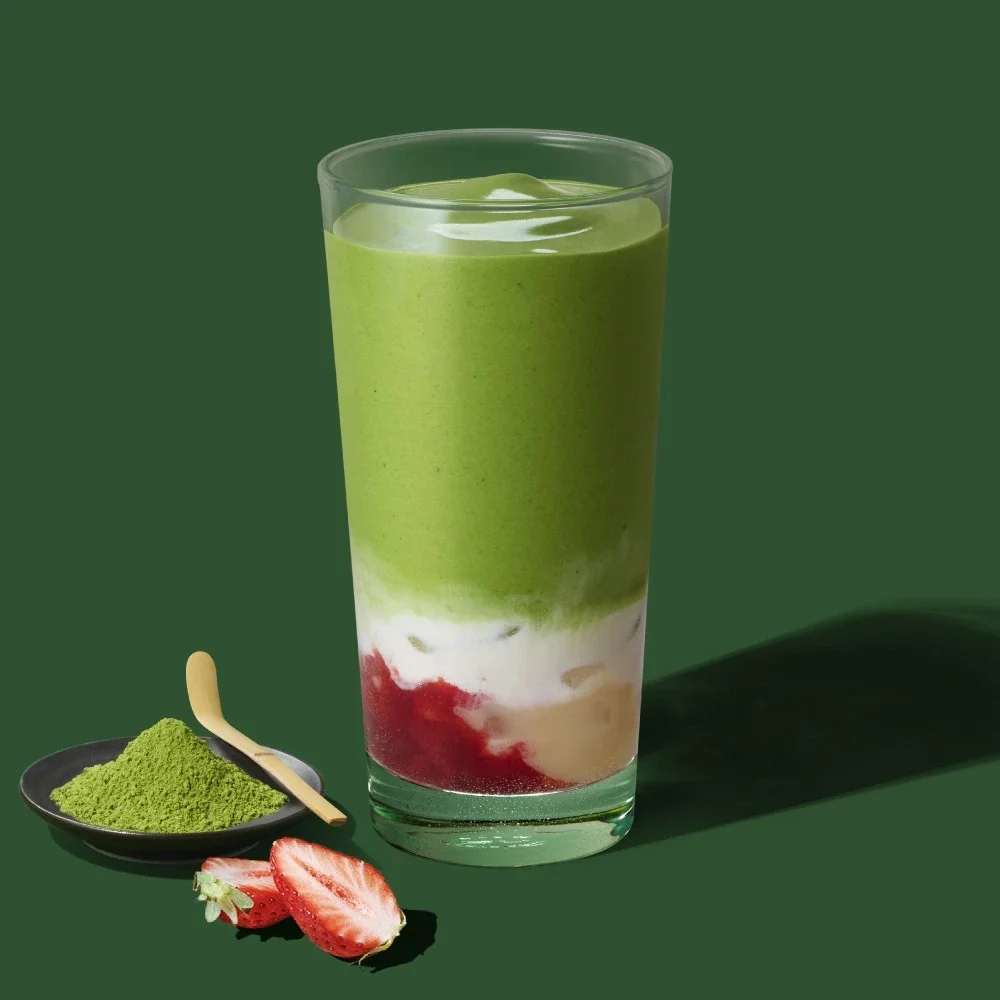 GINZA石臼抹茶ムースティー&ストロベリー