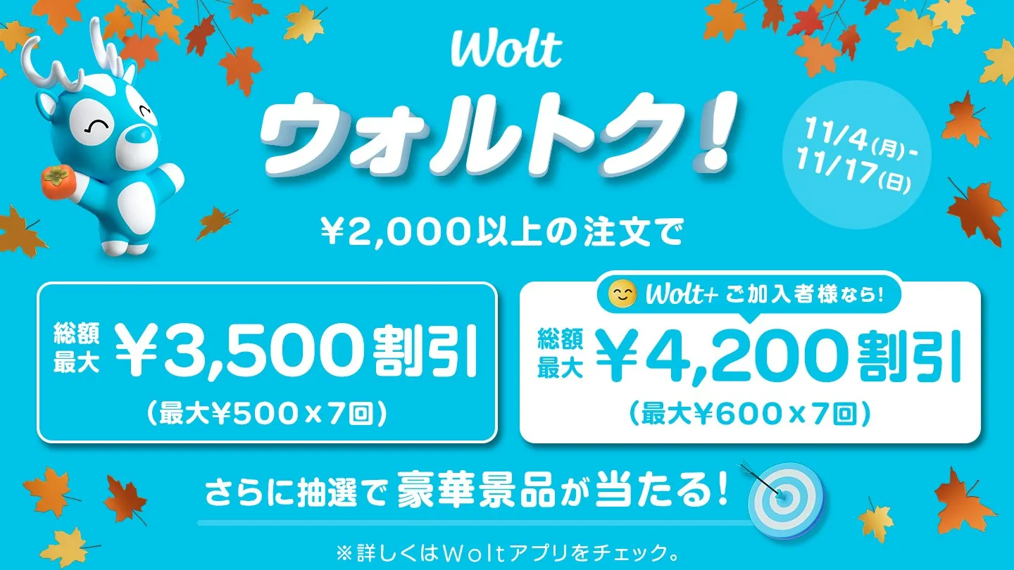 Wolt（ウォルト）クーポン