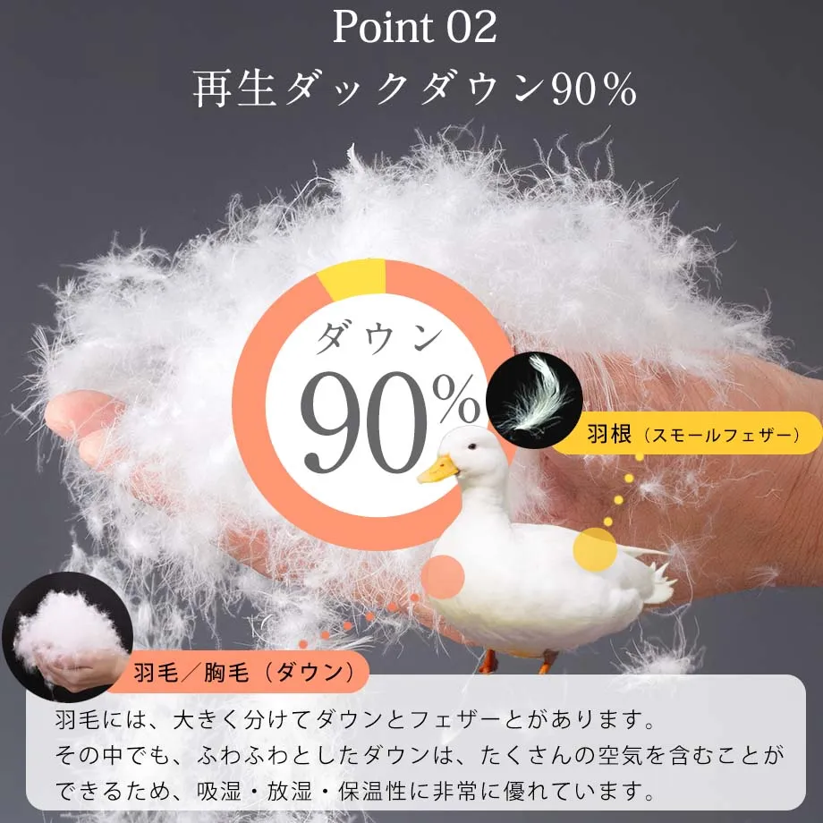 西川/ランドリエ 洗える羽毛布団90％/ダックダウン