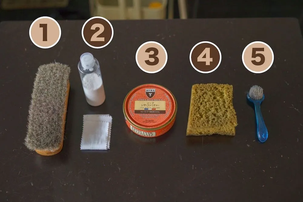 ワークブーツ洗い方/shoeshine Chum’s Bar/道具