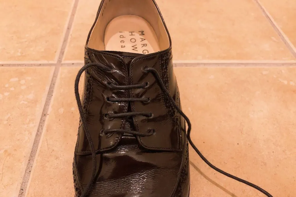 革靴/結び方/パラレル/手順