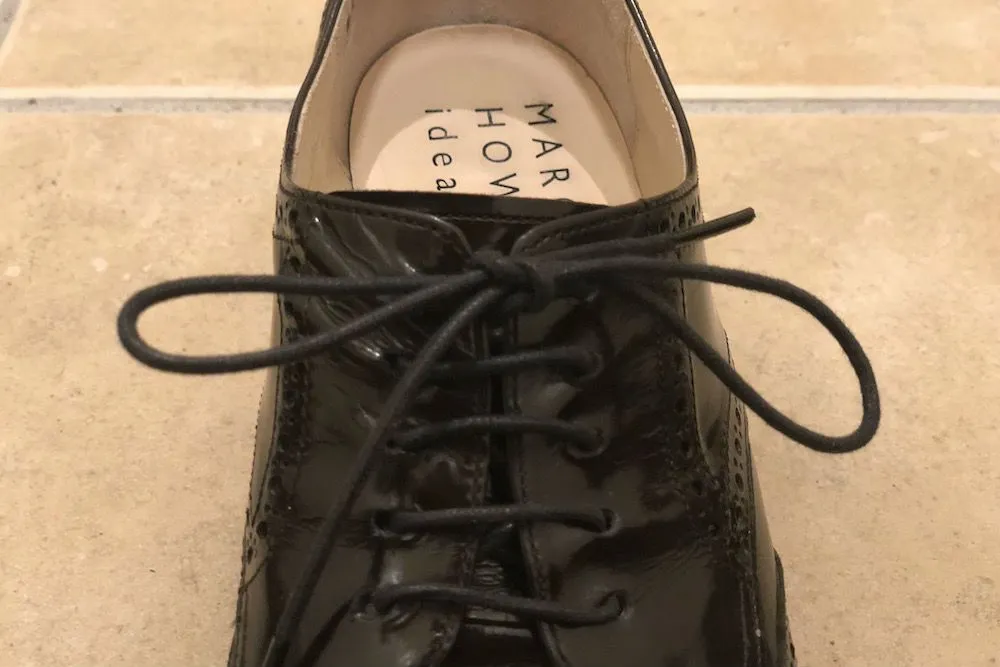 革靴/結び方/イアンノット/手順