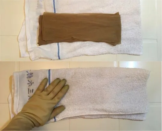 ストッキング/洗濯/洗濯機/タオル