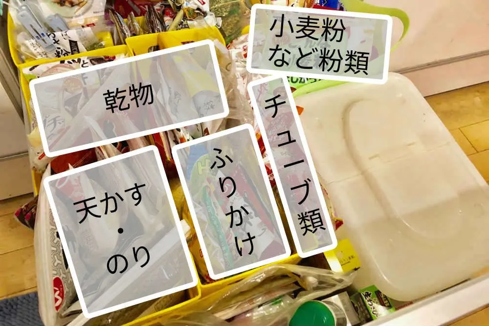 引き出し収納/コツ/縦置き/キッチン/食材/調味料/ファイルボックス