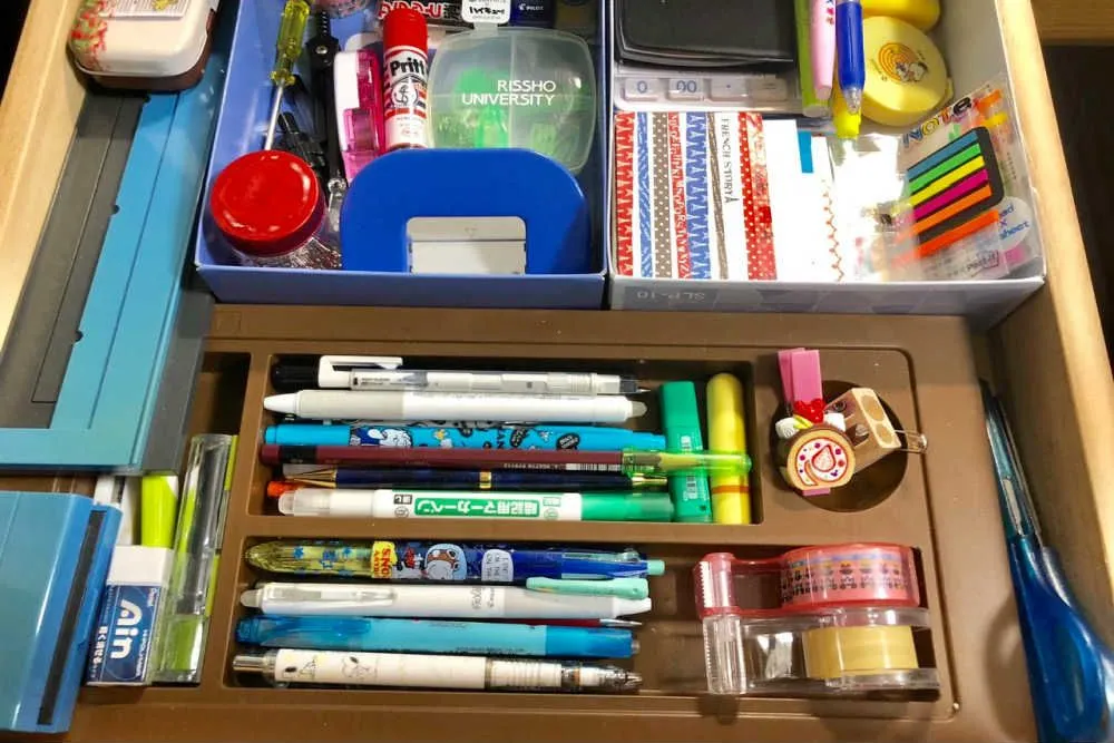 引き出し収納/コツ/仕切る/文房具