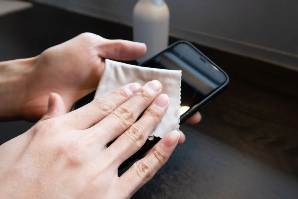 スマホ/除菌方法/消毒用エタノール/クロス