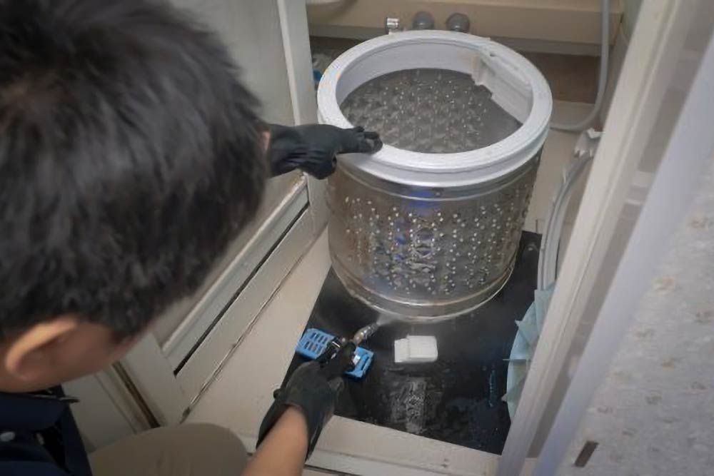 洗濯機の分解クリーニング
