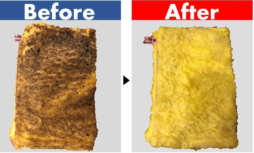 パルスイクロス/掃除例/ビフォーアフター