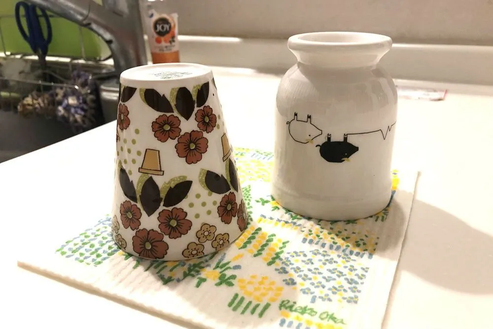 スポンジワイプ/使用例/水切りマット