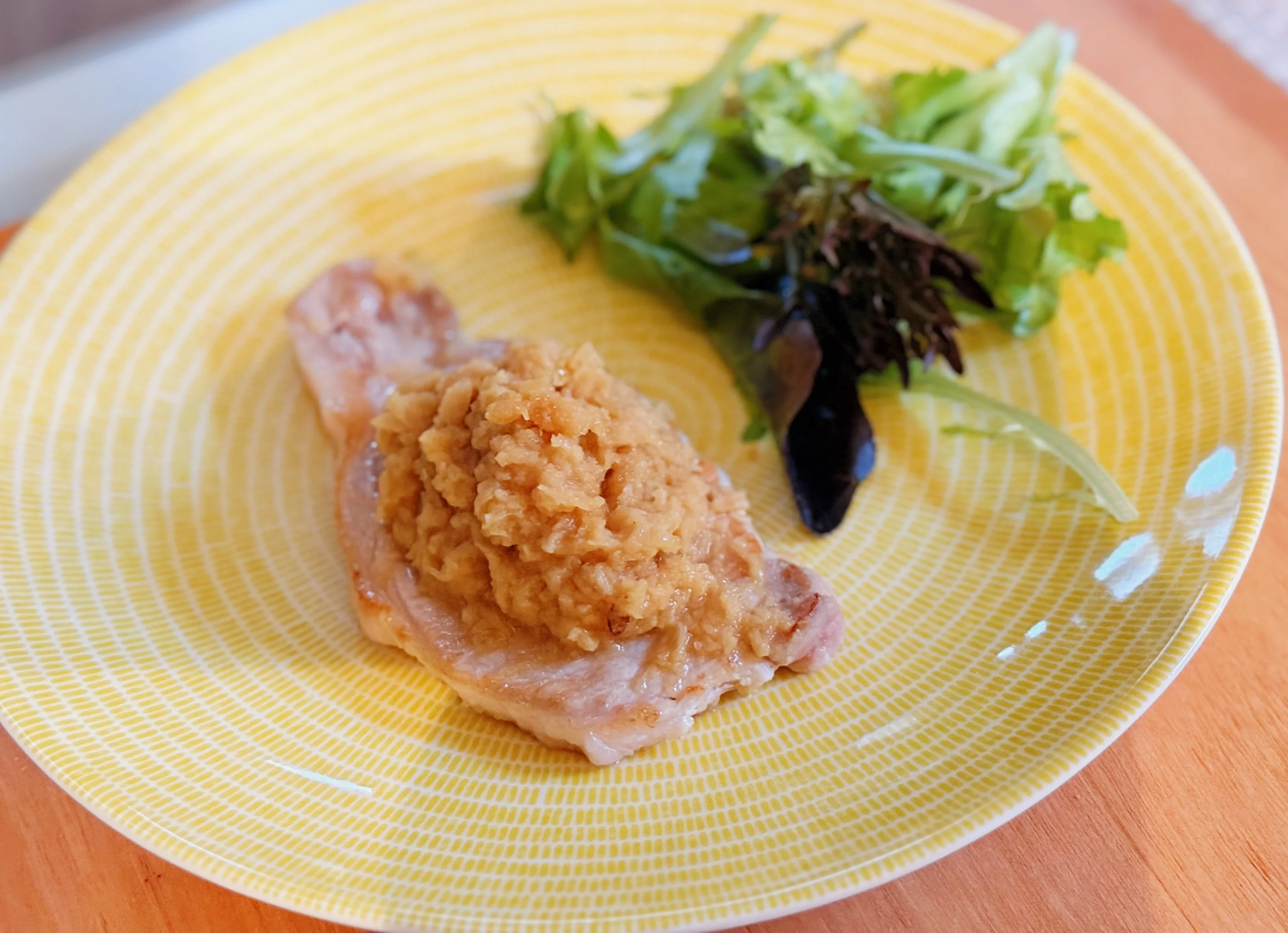 アップルジンジャーソースのポークソテー