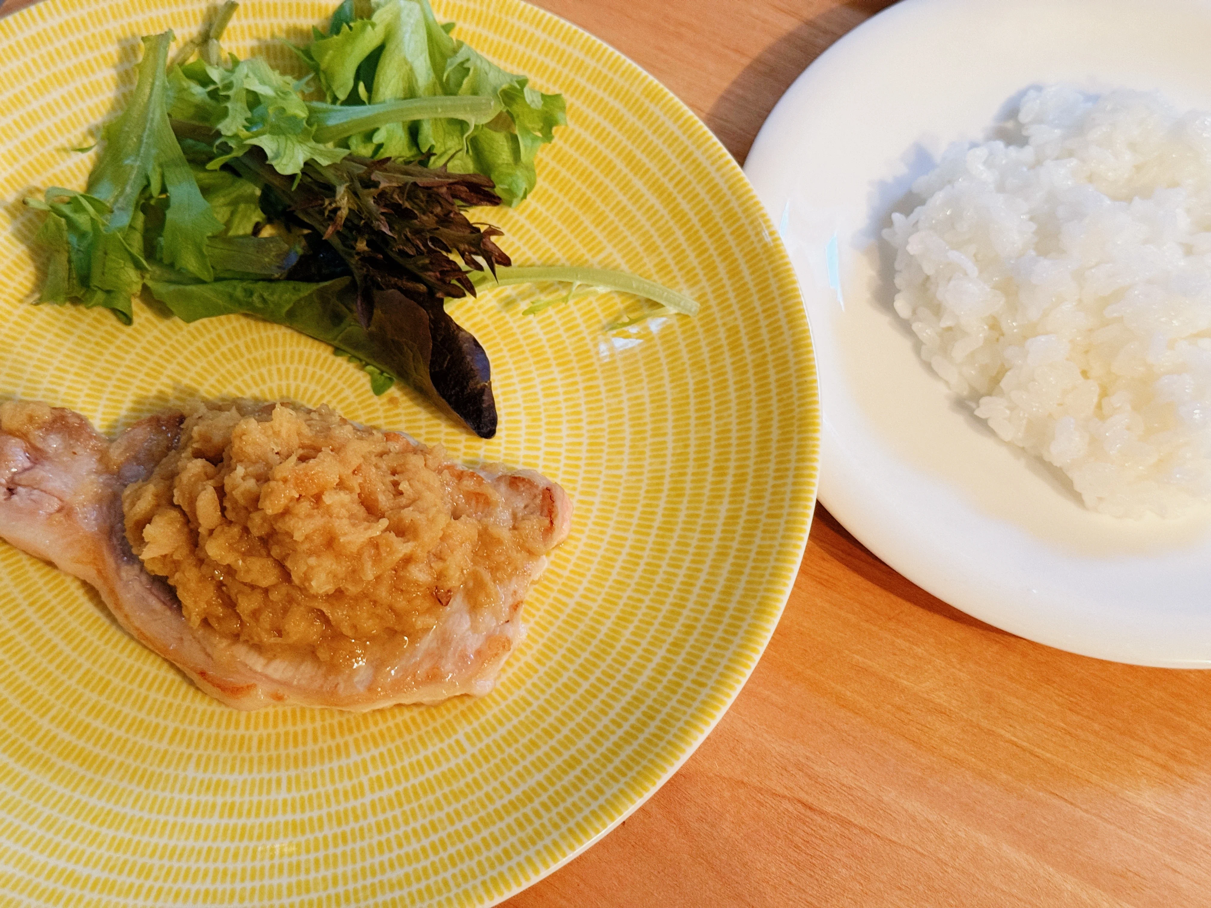 アップルジンジャーソースのポークソテー