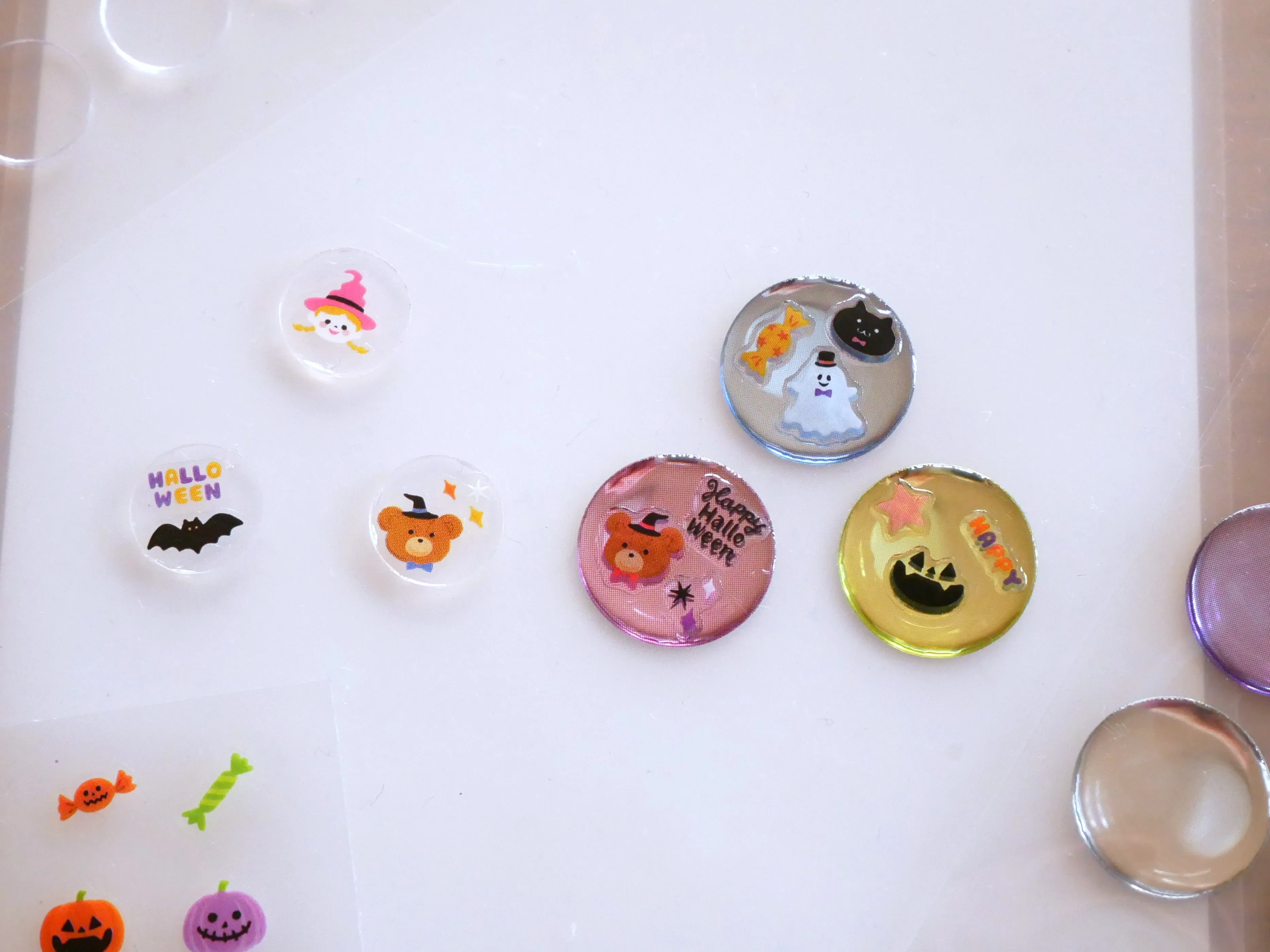 手作りシール／100均／ぷくぷく