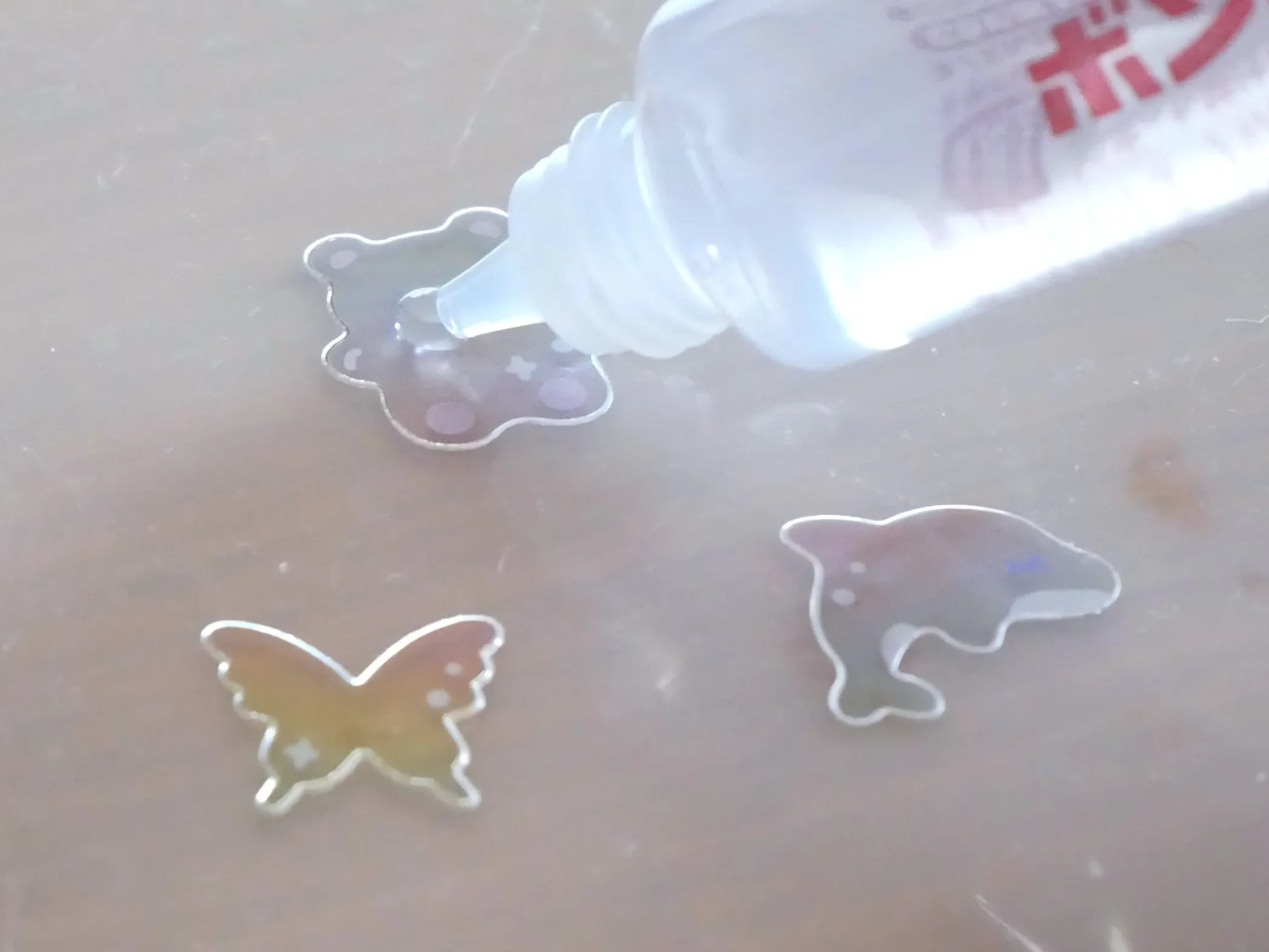 手作りシール／透明ボンド