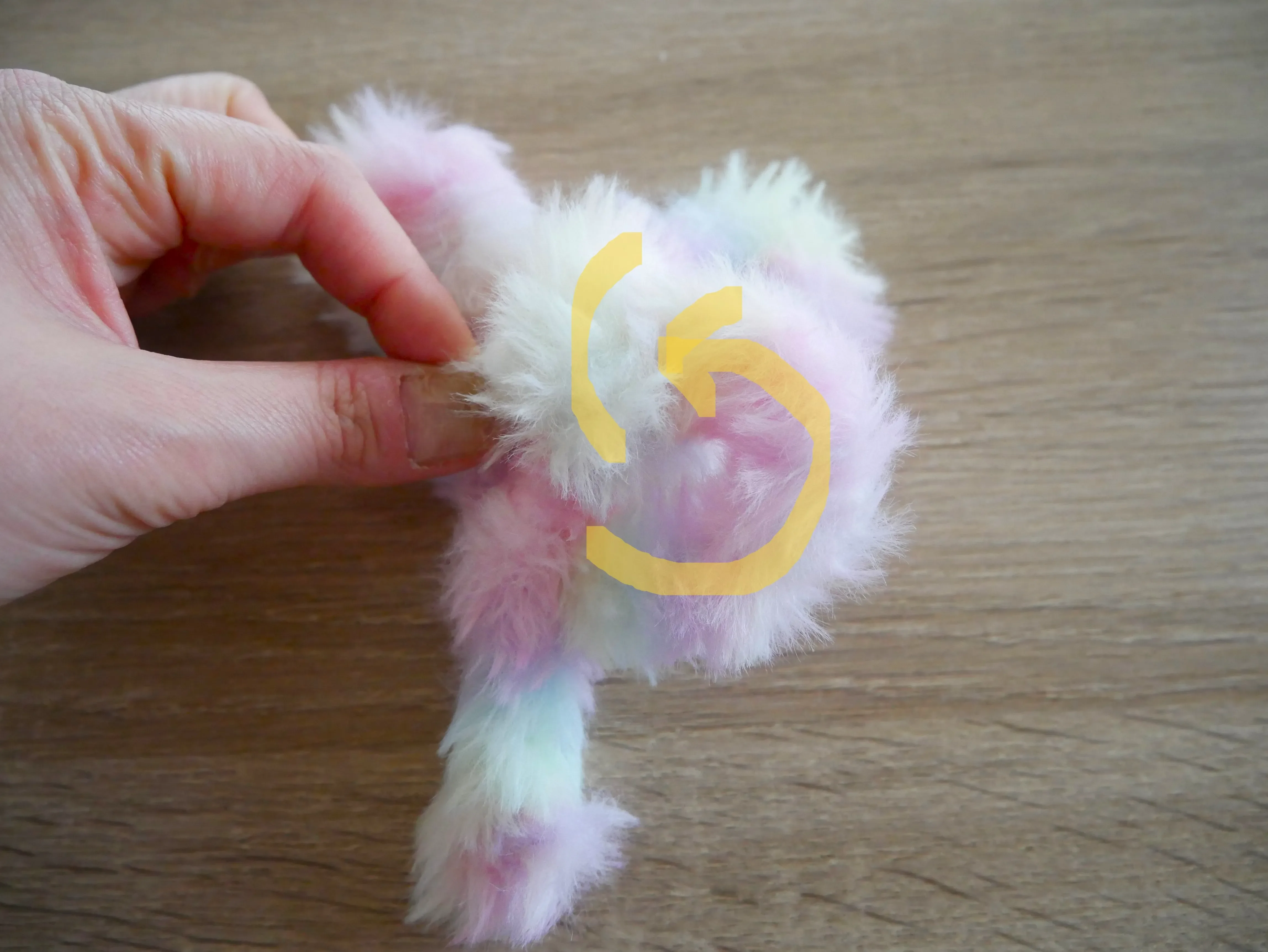 ダイソー50cmモールを使ったモールドール（いぬ）